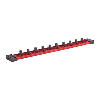 Планка для головок 1/4'' MILWAUKEE с сменными зажимами, 350мм