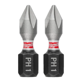 Бита SHOCKWAVE MILWAUKEE, PH1, 25мм, (3шт)