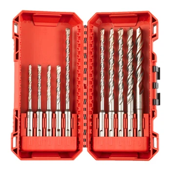 Набор буров SDS-PLUS M2 PACKOUT MILWAUKEE, (диаметр 5/5/6/6/6/8/8/10мм) (10шт) пластиковый кейс