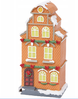 Різдвяний будиночок Winter Town з LED підсвіткою, 17×9×4,5 см, декор для святкового містечка