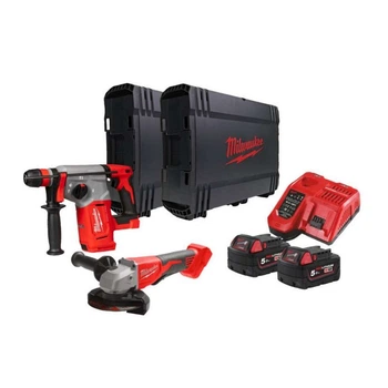 Набор из двух аккумуляторных инструментов M18 BLPP2G-502X MILWAUKEE (аккумуляторный перфоратор SDS-Plus 26 мм с патроном FIXTEC