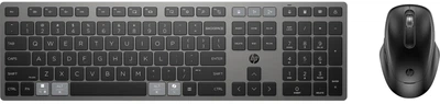 Комплект клавиатура и мышь HP 720 Multi-Device Rechargeable, BT, EN/UK, черный (642823)