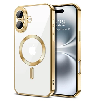 Чехол Fiji Chrome для Apple iPhone 17 с MagSafe и защитой камер Gold