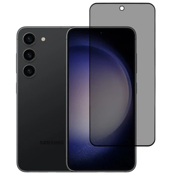 Защитное стекло Fiji Privacy для Samsung Galaxy S23 (S911) антишпион Anti-peeping полная проклейка черный