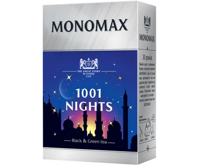 Купаж черного и зеленого чая Мономах 1001 Nights 80г