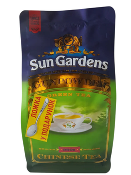 Чай зеленый Sun Gardens Gunpowder 250г + ложка