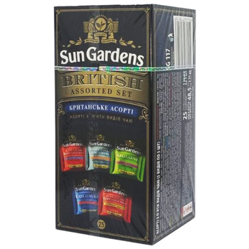 Ассорти из пяти видов чая Sun Gardens Assorted Teas 25 пакетиков