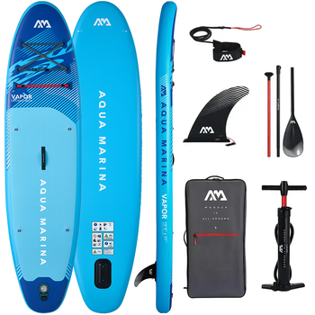Сапборд Aqua Marina VAPOR 10’4″ - надувная доска для САП сёрфинга, sup board BT-26VAP