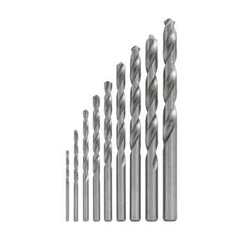 Набор сверл по металлу DIN338 HSS, 10 шт. (1, 2, 3, 4, 5, 6, 7, 8, 9, 10 мм) INTERTOOL SD-0029