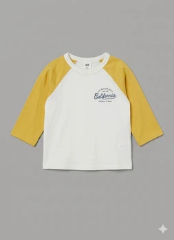 Лонгслив H&M 74 Белый 1277735_жел.рукава