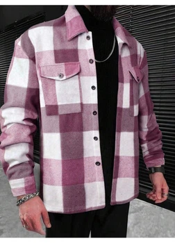 Рубашка SHEIN L Розовый sm2312112593577454