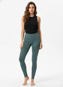 Леггинсы спорт H&M XS Бирюзовый 1137524_бир