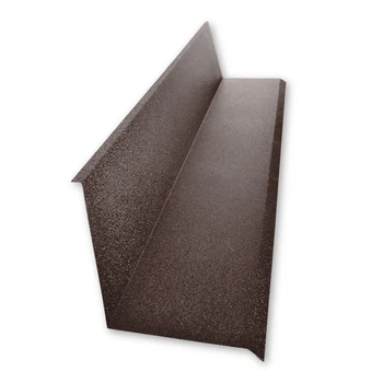 Планка примыкания со штробой 140×130 RAL 8017 шоколадно-коричневый мат