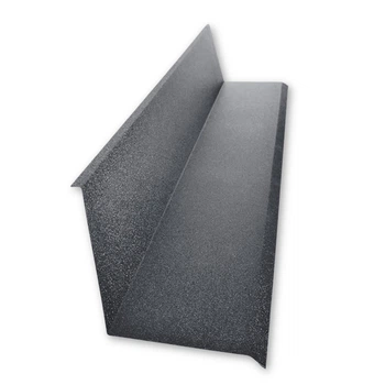 Планка примыкания со штробой 90×120 RAL 7024 графитовый мат
