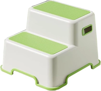 Підставка-стілець BBC DOUBLE STEP STOOL W/GREEN,двоступенева дитяча підставка,дозволяє дитині легше долати висоту,наявність ручок з боків