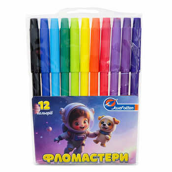 Фломастери "Spaceman" 12 цветов 828-12E