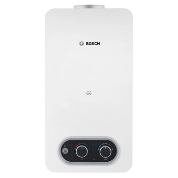 Газова колонка Bosch Therm 4000 T4004 10 л/хв, проточний водонагрівач з модуляцією потужності, розпал від батарейок