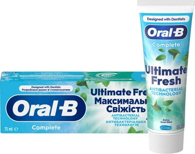 Зубна паста Oral-B Complete Абсолютна свіжість Екстрапрохолодна м'ята 75 мл (8006530254854)