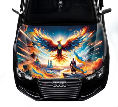 Наклейка на капот ARB 3D TUNING STUDIO Феникс Патриот Украина 1500х1200х0.080мм
