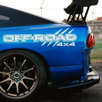 Наклейки на багажник авто ARB 3D TUNING STUDIO off road 4x4 белые 980x250x0.075мм=2штуки