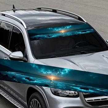 Наклейка на лобовое стекло ARB 3D TUNING STUDIO Океан солнце 1300х200х0.15мм