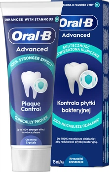 Зубна паста Oral-B Advanced Проти зубного нальоту з очищувальними кристалами 75 мл (8006530091084)