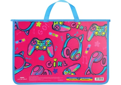 Портфель А4 MAXI 30001-06 "Сonfetti.Girl" пласт. на блискавці, дитячий /MX30001-06/
