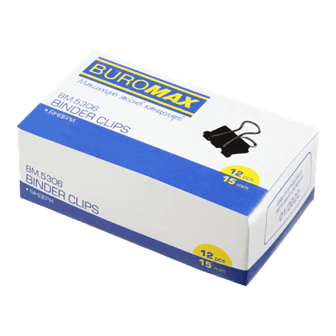 Біндер 15мм BUROMAX 5306 (12) /BM.5306/