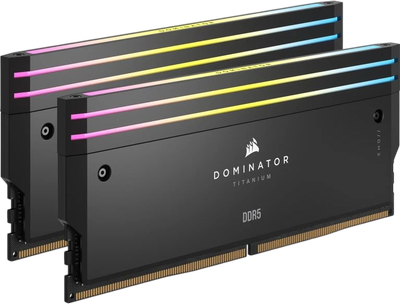 Оперативна пам'ять Corsair 32GB (2x16GB) DDR5 7200MHz Dominator Titanium RGB (CMP32GX5M2X7200C34)