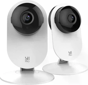 Комплект 2 шт IP-Камер видеонаблюдения YI Pro 2K Home Camera White YYS.62121 (Global)