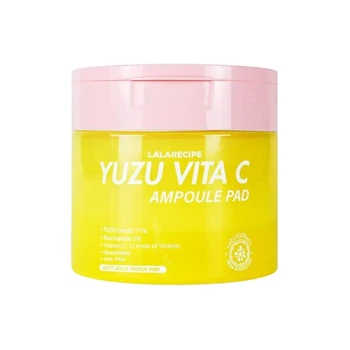 Пади вітамінні для обличчя з екстрактом юдзу Lalarecipe Yuzu Vita C Ampoule Pad 80 шт