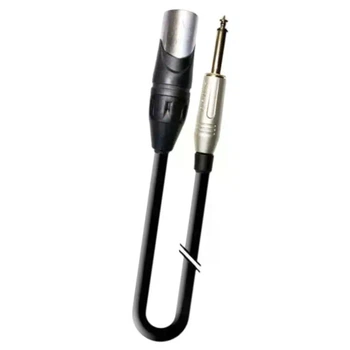 Аудиокабель 1T-AMB33-01 XLR на 3.5 мм стерео длина 1 м черный медный проводник для студийных систем