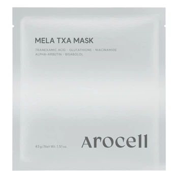 Гидрогелевая маска с транексамовой кислотой, глутатионом и арбутином Arocell Mela TXA Mask, 1 шт × 43 г