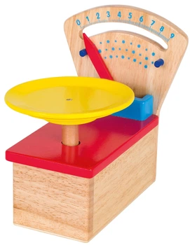 Дерев'яні магазинні ваги Goki з чашею 51576 (4013594515764)