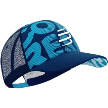 Кепка бейсболка літня Compressport Trucker Cap orient blue/star white Uni (100086153)