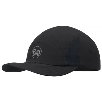 Кепка летняя бейсболка Buff Run Cap Solid r-black Uni (100071730)