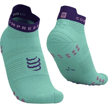 Носки для бега марафона Compressport Pro Racing Socks V4.0 Run Low Shell blue/purple S (100078297)