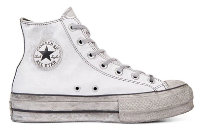 Подростковые кеды Converse Chuck Taylor All Star Leather Smoke 35 Серые (561676C)
