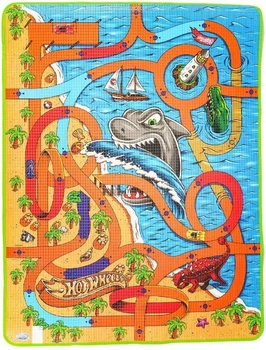 Mata podłogowa do zabawy Mattel Hot Wheels 120x90 cm 42021 (8017293420219)