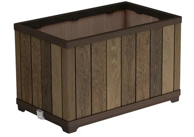 Горщик для квітів Keter Deco rectangle planter 261034 горіх