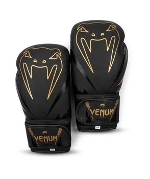 Боксерские перчатки Venum 14 унций черные