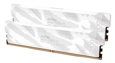Оперативная память DDR5 32 Gb (6400 MHz) (Kit 16 Gb x 2) Crucial Pro Overclocking White (CP2K16G64C32U5W)