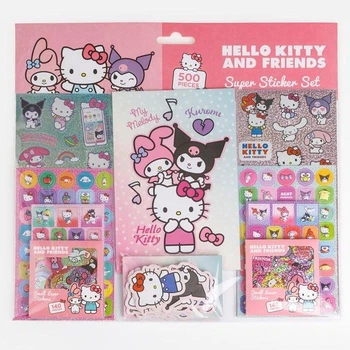 Набір наліпок для дівчинки серія Hello Kitty&Friends, Куромі, Сінамарон 500 шт