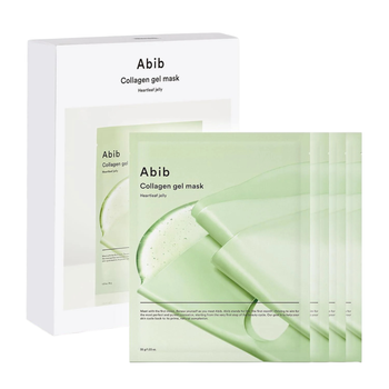 Гелевая маска с коллагеном и экстрактом гуттуинии Abib Collagen Gel Mask Heartleaf Jelly, 4 шт * 35 г