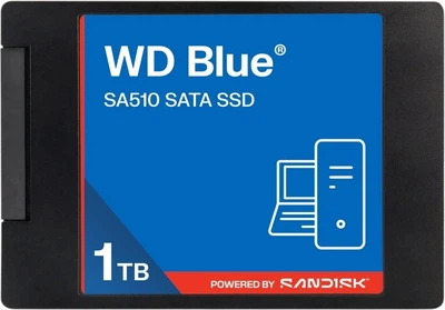SSD диск Western Digital Blue SA510 1TB 2.5" SATAIII 3D NAND TLC (WDS100T5B0A-00LMP0)