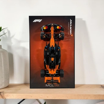 Арт Держатель Рамка 80x50 см. на Стену для Конструктора LEGO Technic McLaren MCL39 F1 (42228) Болид Формула Макларен Сезон 2025 - Type-A