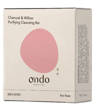 Мило з порошком деревного вугілля для обличчя та тіла Ondo Beauty 36.5 Charcoal & Willow Purifying Cleansing Bar, 70 г