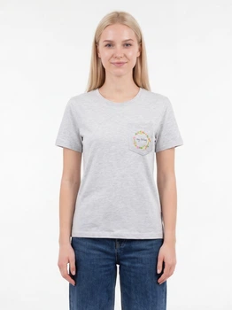 Футболка хлопковая женская ONLY 15317989 S Light Grey (5715830459588)