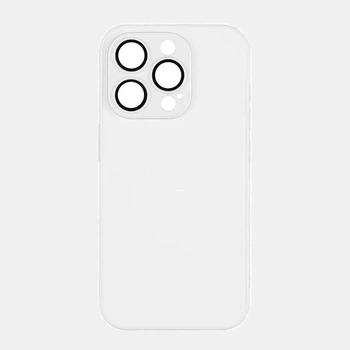 Чехол-накладка стеклянный матовый с защитой камеры Matte AG-Glass для iPhone 14 Pro Pearly White