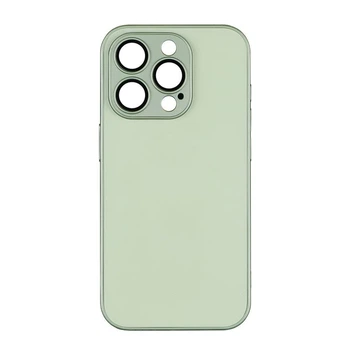 Чехол-накладка стеклянный матовый с защитой камеры Matte AG-Glass для iPhone 12 Autumn Leaf Yellow